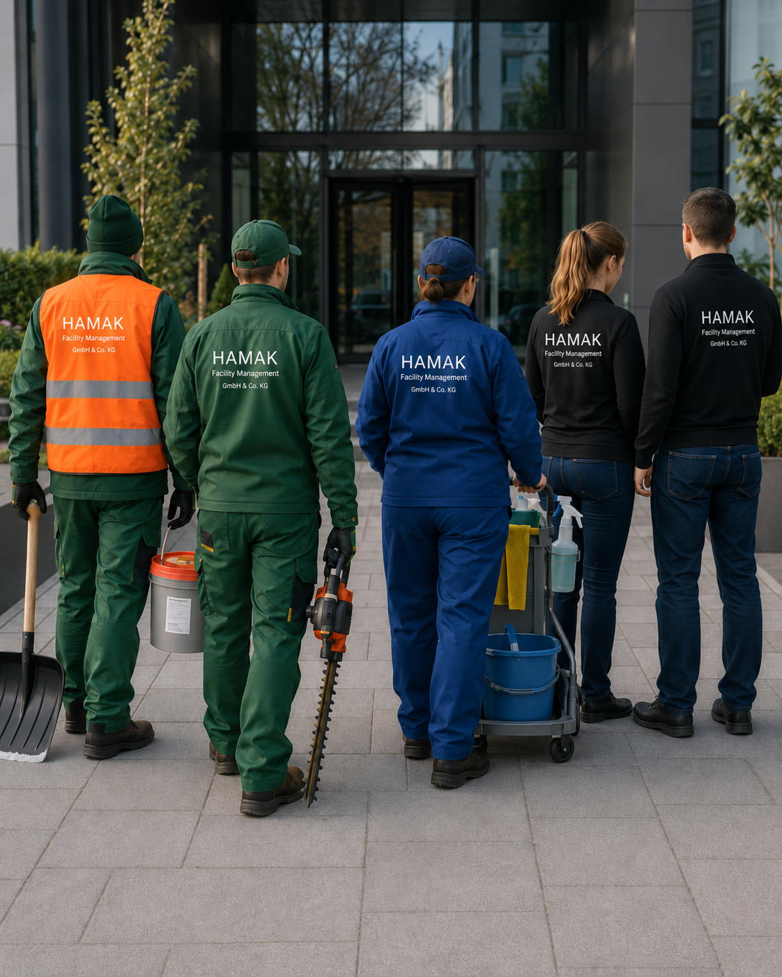 Team von HAMAK Facility Management in Hamburg