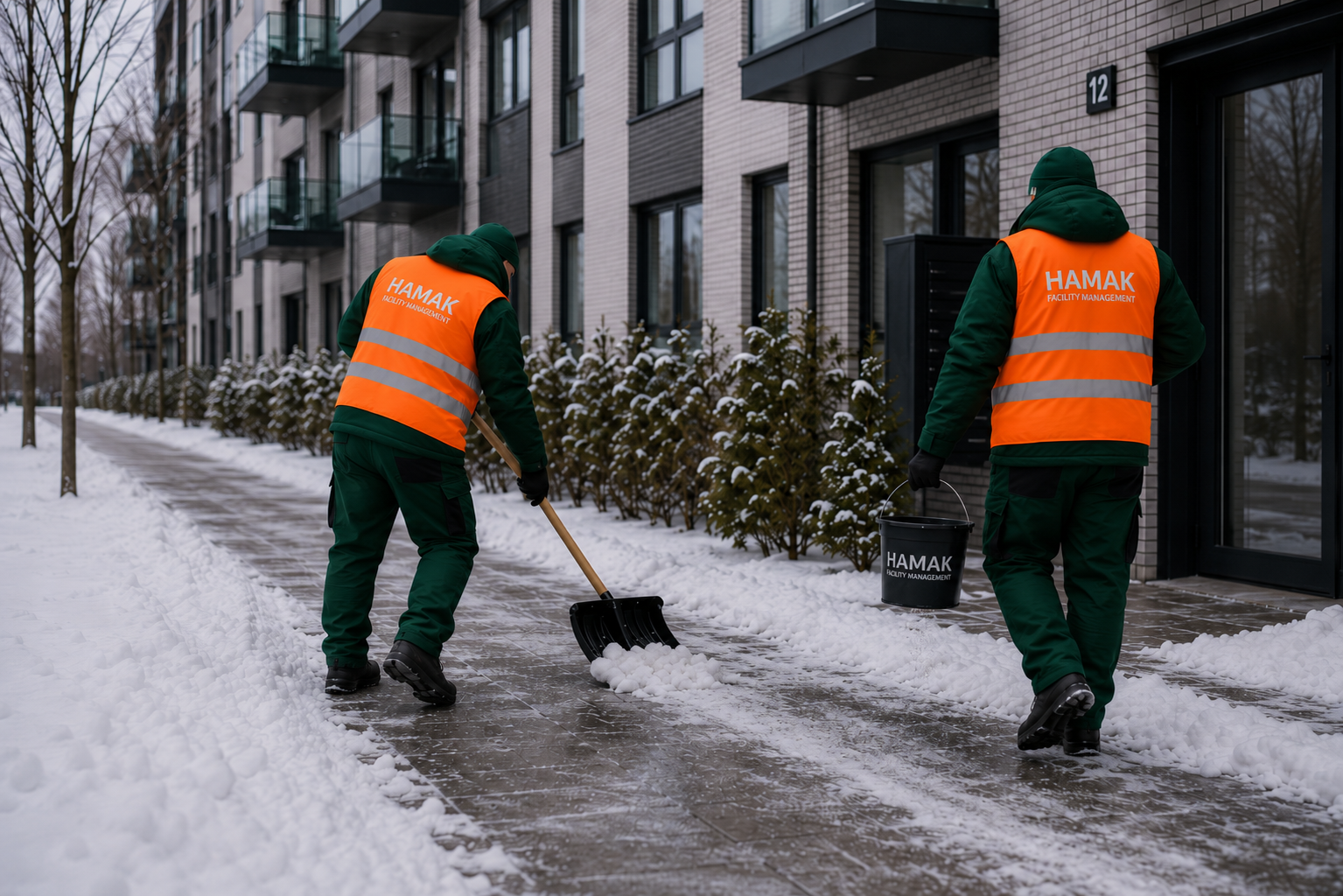 Winterdienst mit Schneeräumung und Streudienst in Hamburg